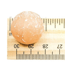 Load image into Gallery viewer, Peach Selenite Pocket Stone - Sphere Shaped