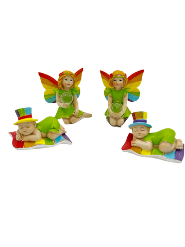 Rainbow pride fairies
