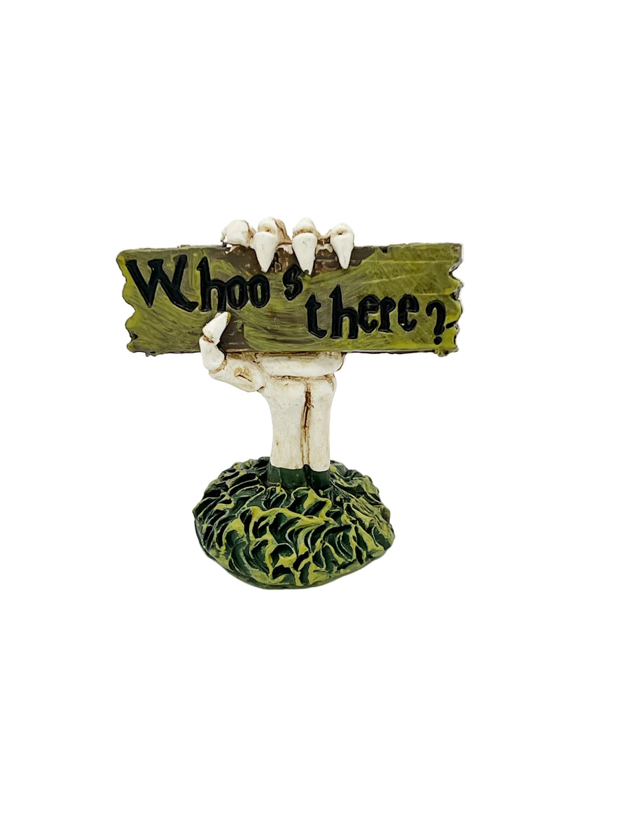 Whoo’s there sign – Marshall's Miniatures