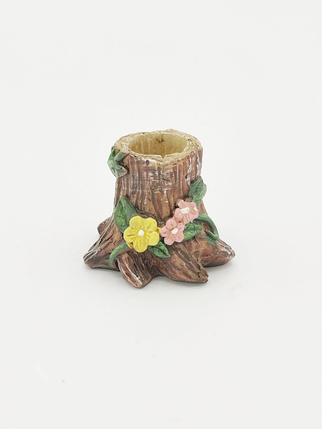 Tree stump with vine