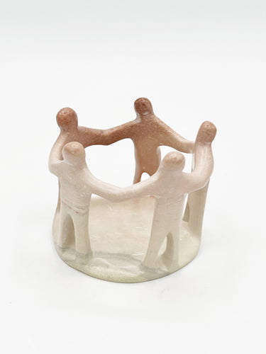 Circle of Friends or Family Natural Stone Sculpture