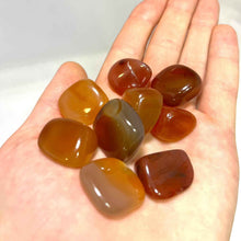 Load image into Gallery viewer, Carnelian Tumbled Pocket Stone (B)