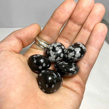 Load image into Gallery viewer, Snowflake Obsidian Tumbled Stone