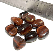 Load image into Gallery viewer, Red Tiger Eye Tumbled Pocket Stone