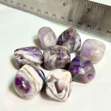 Load image into Gallery viewer, Chevron Amethyst Tumbled Stone