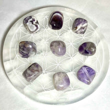 Load image into Gallery viewer, Chevron Amethyst Tumbled Stone