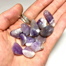 Load image into Gallery viewer, Chevron Amethyst Tumbled Stone