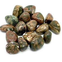 Load image into Gallery viewer, Rainforest Rhyolite Tumbled Stone - The Stone of Joy and Balance