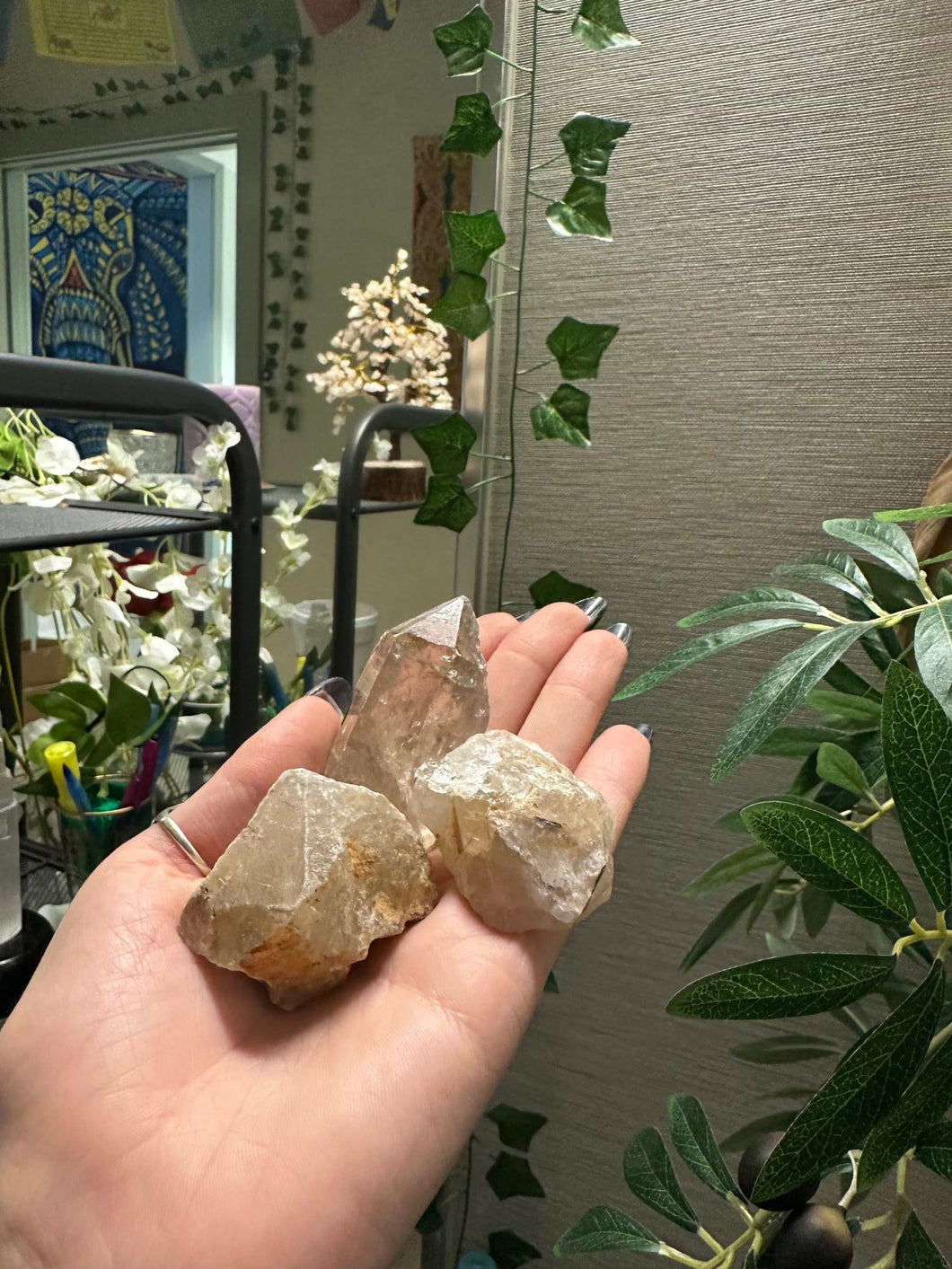 Quartz Rutile D'Afghanistan 11,93 Ct, Pierre Précieuse Taille Coussin