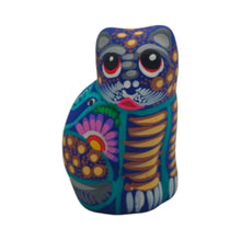Load image into Gallery viewer, Alebrije Cat Figurine | Hand-Painted Mexican Folk Art
