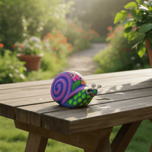 Load image into Gallery viewer, Alebrije Snail Figurine | Colorful Hand-Painted Design