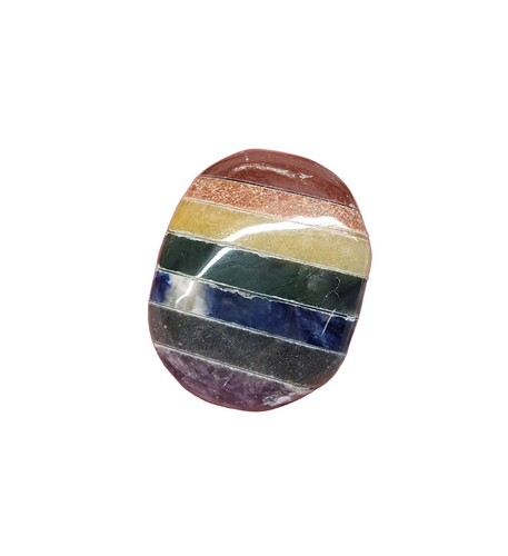 Seven Chakra Gemstone  Palm Stones