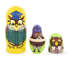 Load image into Gallery viewer, Nesting Dolls:  5 Owls Professors