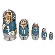 Load image into Gallery viewer, Football Wooden Nesting Dolls