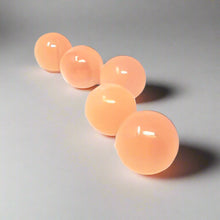 Load image into Gallery viewer, Peach Selenite Pocket Stone - Sphere Shaped