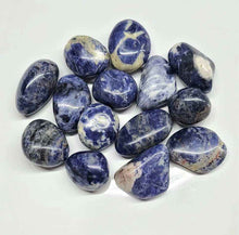 Load image into Gallery viewer, Sodalite Tumbled Pocket Stone