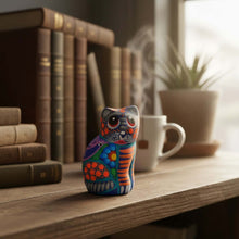 Load image into Gallery viewer, Alebrije Cat Figurine | Hand-Painted Mexican Folk Art