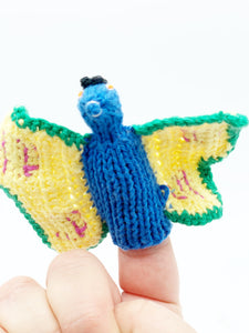 Finger puppets of animals and creatures found at home