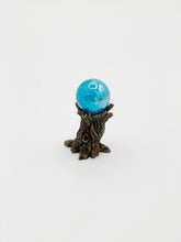 Load image into Gallery viewer, Gazing ball on tree stump