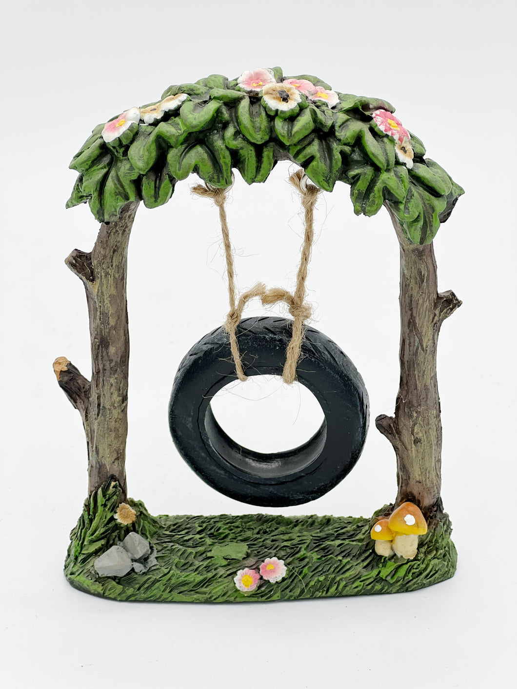 Arch with tire swing