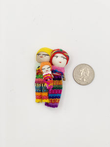 Couple with baby Worry Doll
