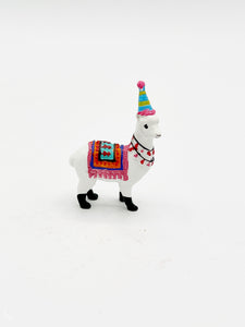 Llama with party hat