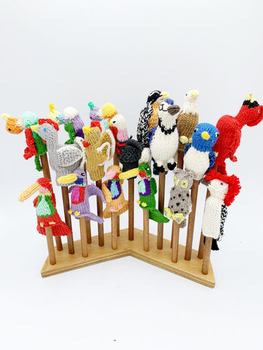 Bird finger puppets