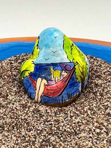 Person in hammock