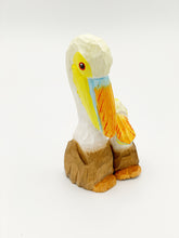 Load image into Gallery viewer, Wood pelican with baby